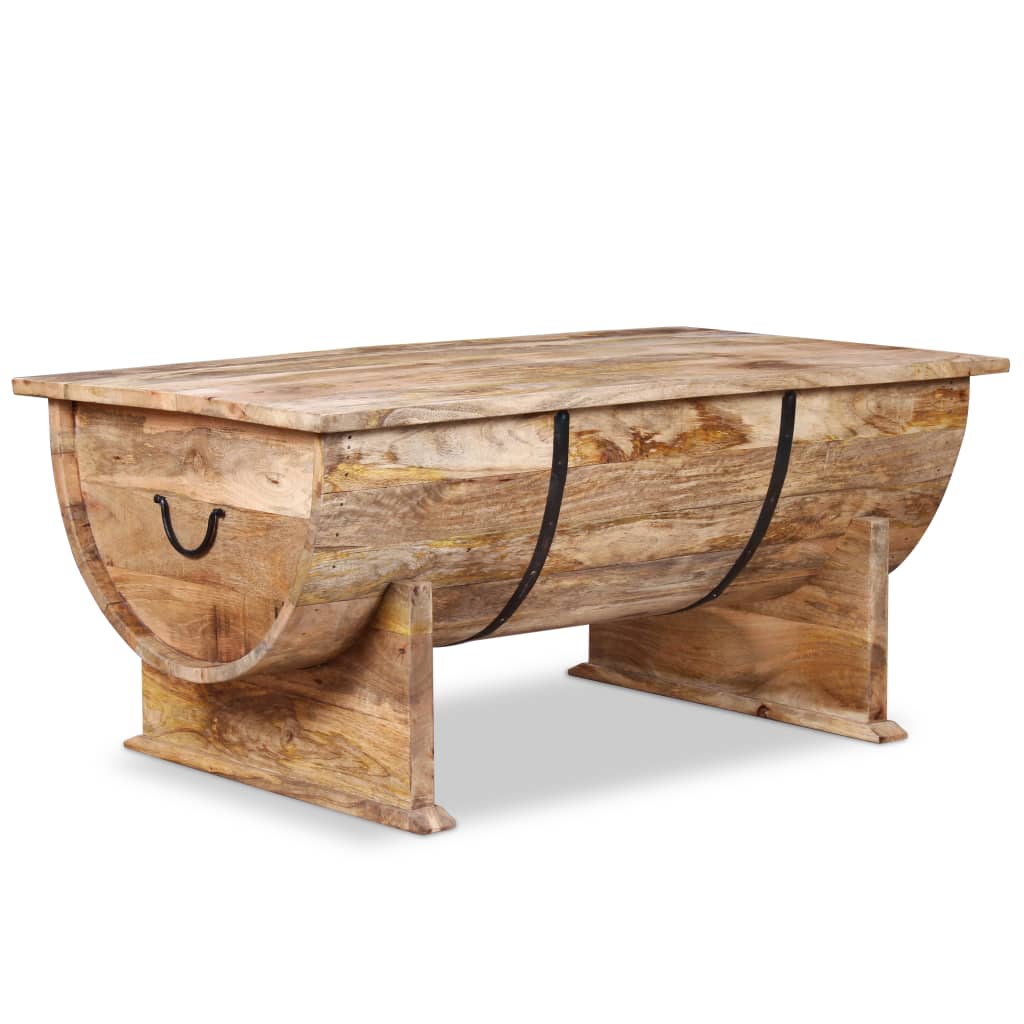 vidaXL Coffee Table Solid Mango Wood 34.6"x19.7"x15.7"-2