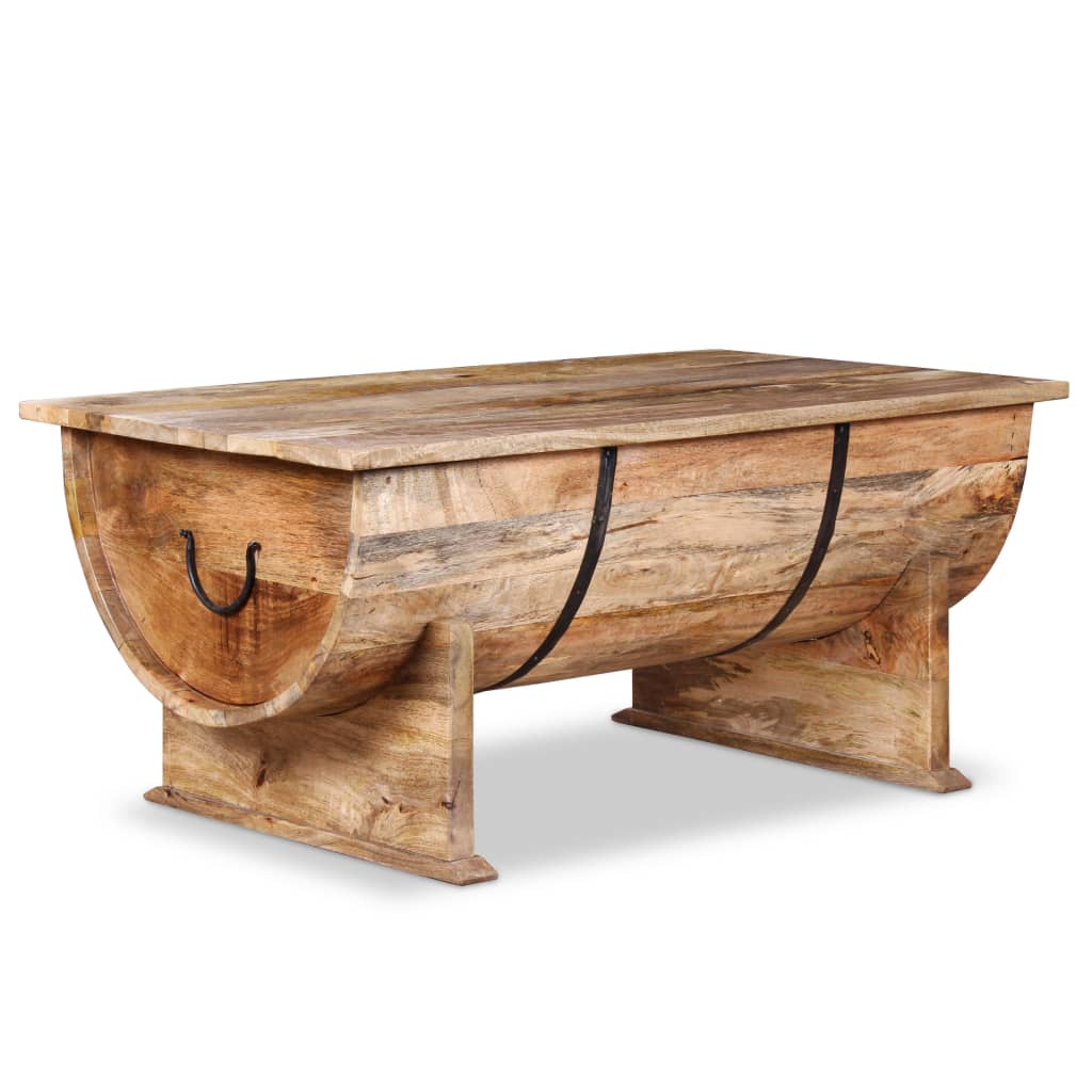 vidaXL Coffee Table Solid Mango Wood 34.6"x19.7"x15.7"-3