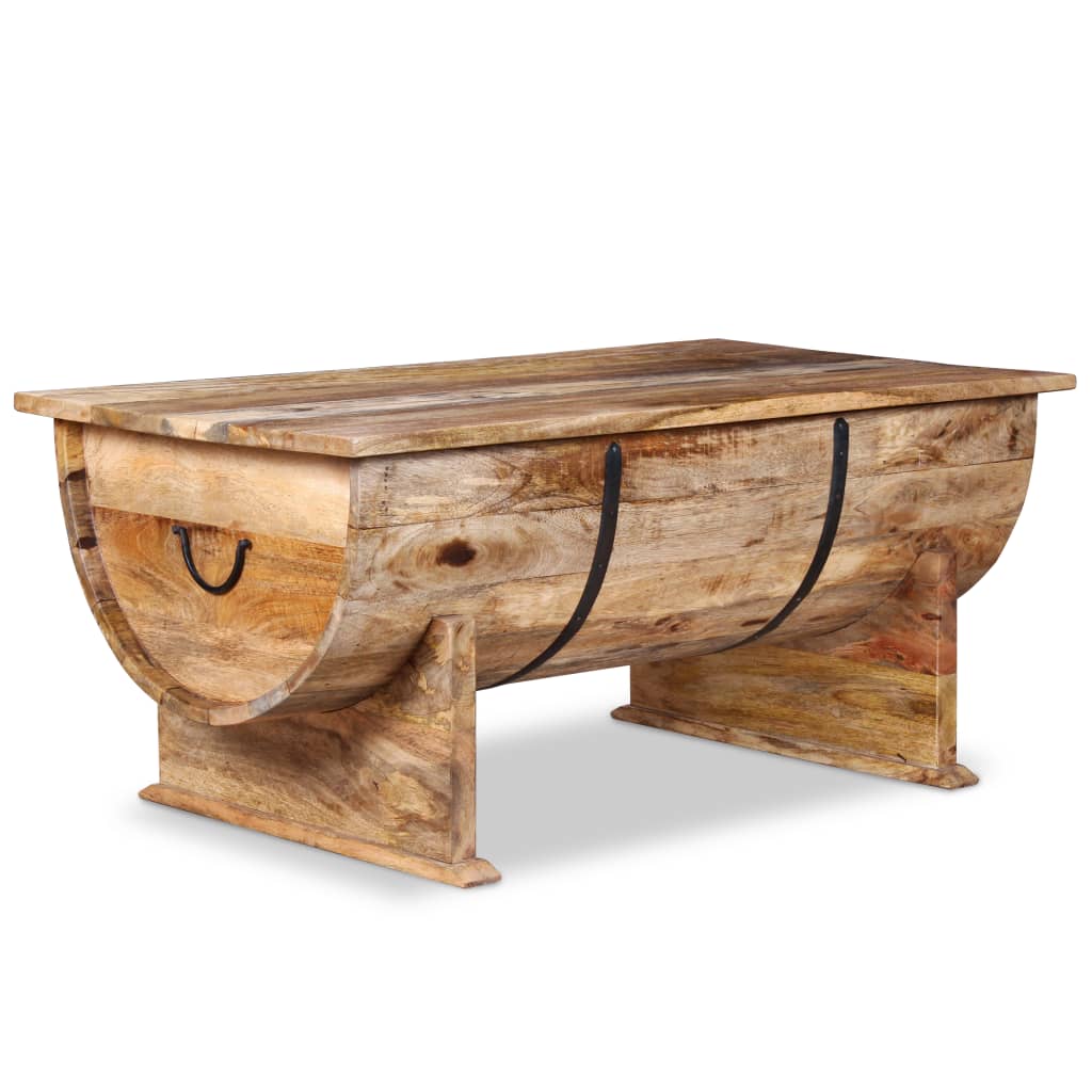 vidaXL Coffee Table Solid Mango Wood 34.6"x19.7"x15.7"-4