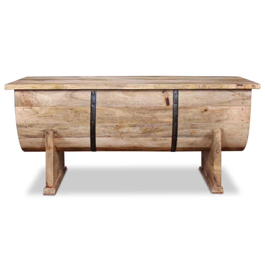 vidaXL Coffee Table Solid Mango Wood 34.6"x19.7"x15.7"-6