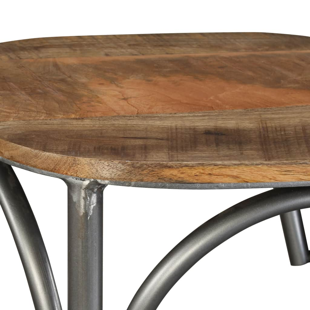 vidaXL Bar Stool Solid Mango Wood-8