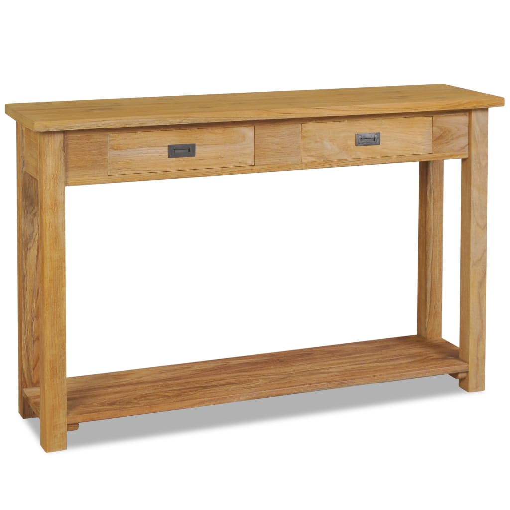 vidaXL Console Table Solid Teak 47.2"x11.8"x31.5"-0