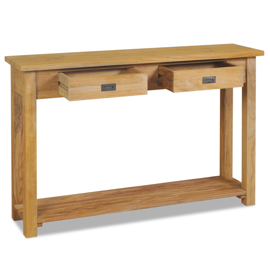 vidaXL Console Table Solid Teak 47.2"x11.8"x31.5"-2