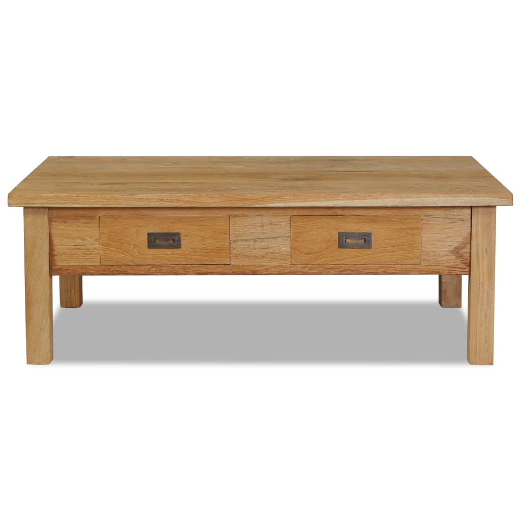 vidaXL Coffee Table Solid Teak 39.4"x23.6"x13.8"-1