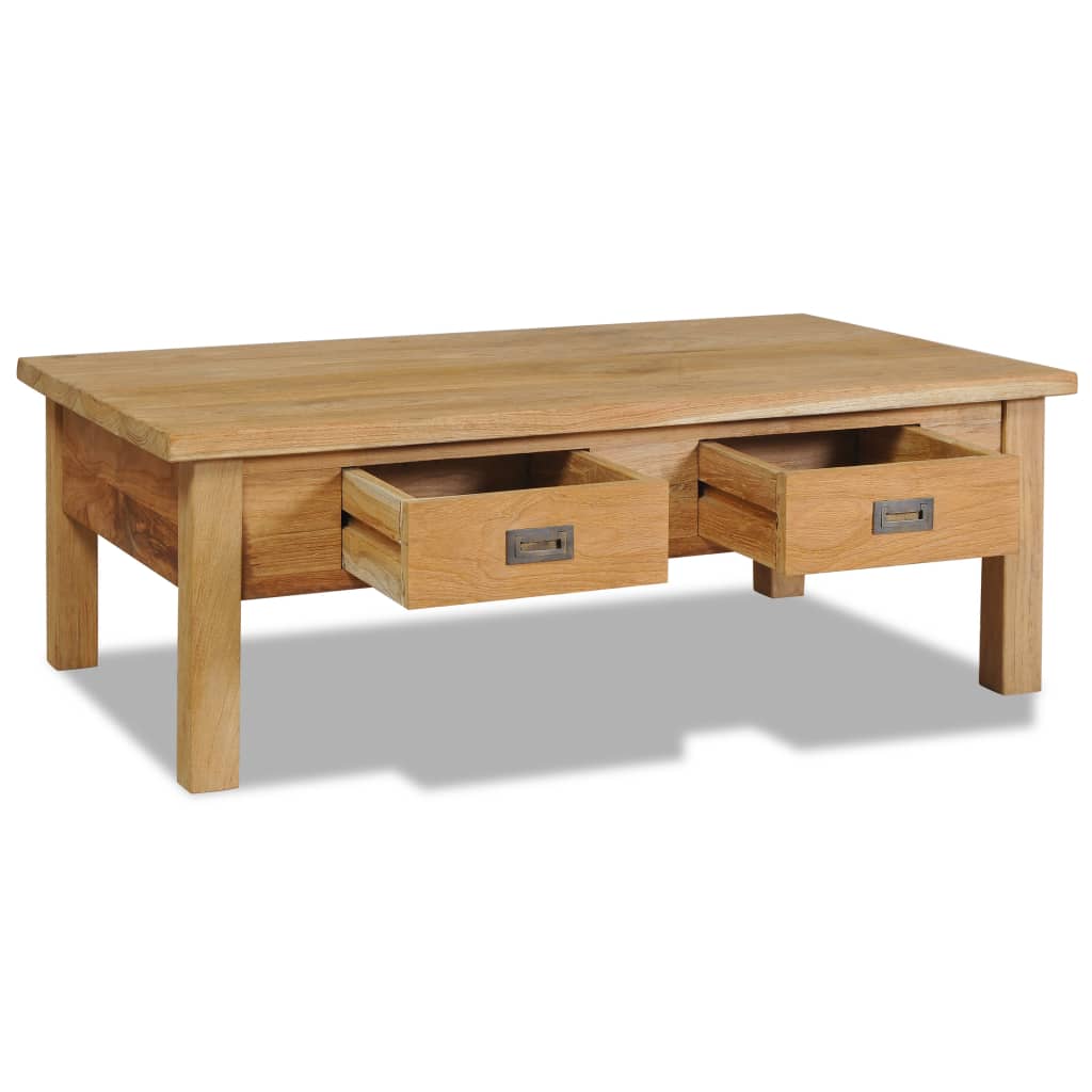 vidaXL Coffee Table Solid Teak 39.4"x23.6"x13.8"-2