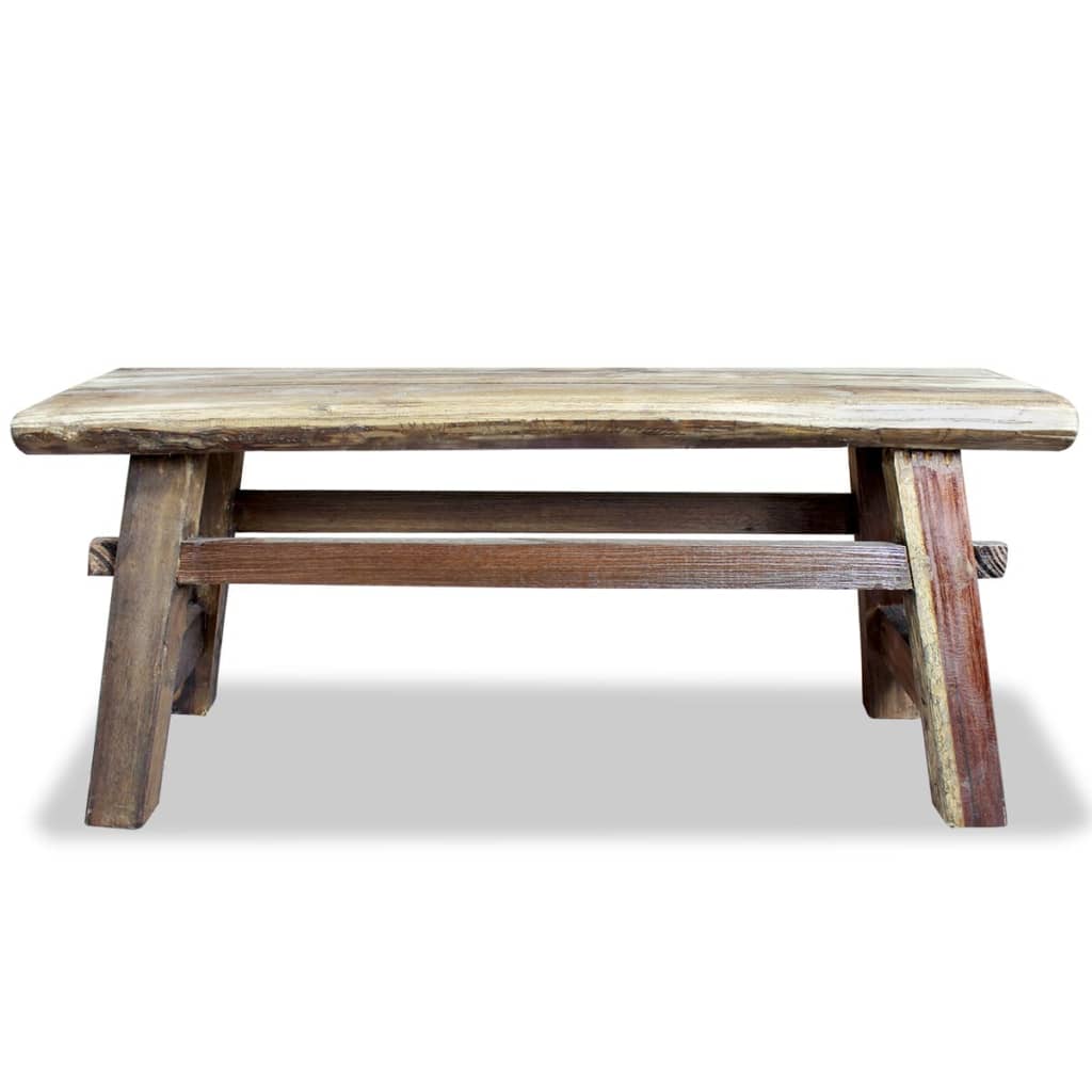 vidaXL Bench Solid Reclaimed Wood 39.4"x11"x16.9"-1