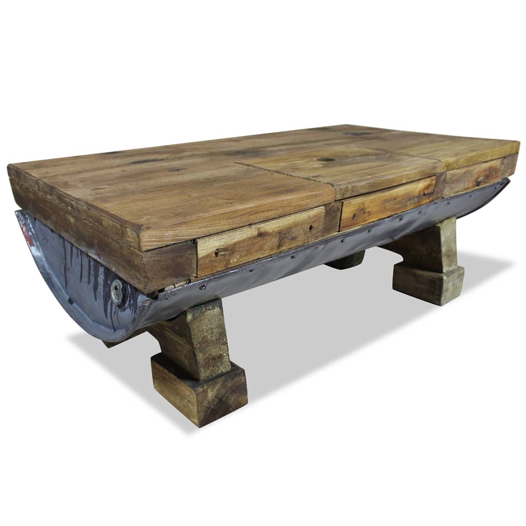 vidaXL Coffee Table Solid Reclaimed Wood 35.4"x19.7"x13.8"-0