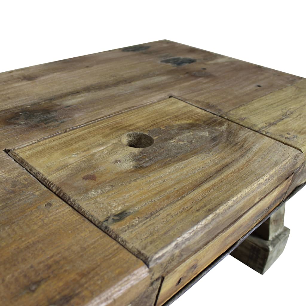 vidaXL Coffee Table Solid Reclaimed Wood 35.4"x19.7"x13.8"-2