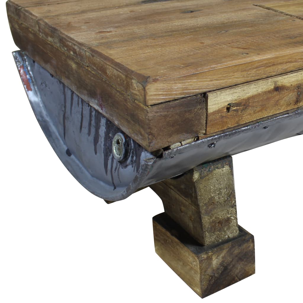 vidaXL Coffee Table Solid Reclaimed Wood 35.4"x19.7"x13.8"-4