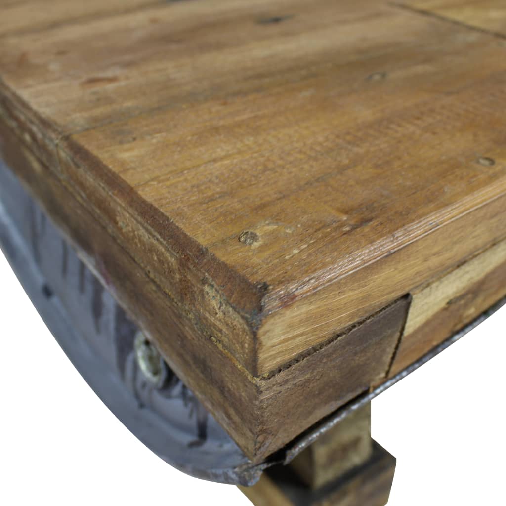 vidaXL Coffee Table Solid Reclaimed Wood 35.4"x19.7"x13.8"-5