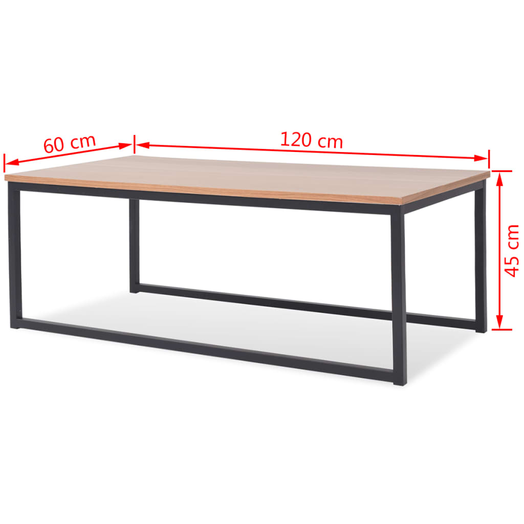 vidaXL Coffee Table Set 3 Pieces Ash-7