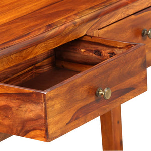 vidaXL Console Table Solid Sheesham Wood 35.4"x12.6"x29.9"-5
