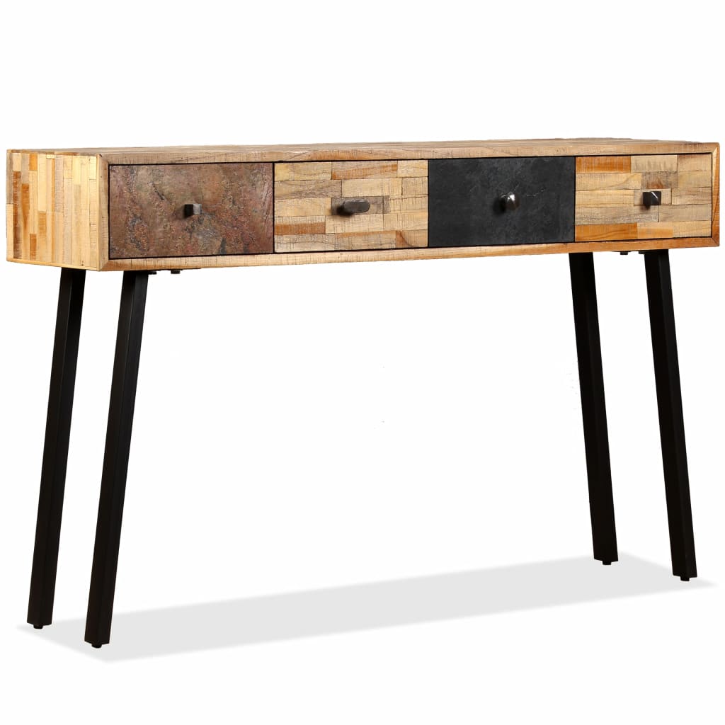 vidaXL Console Table Solid Reclaimed Teak 47.2"x11.8"x29.9"-1