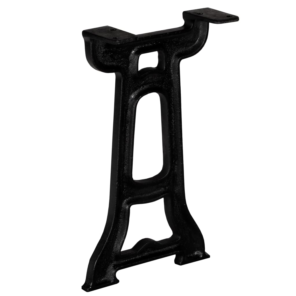 vidaXL Bench Legs 2 pcs Y-Frame Cast Iron-0