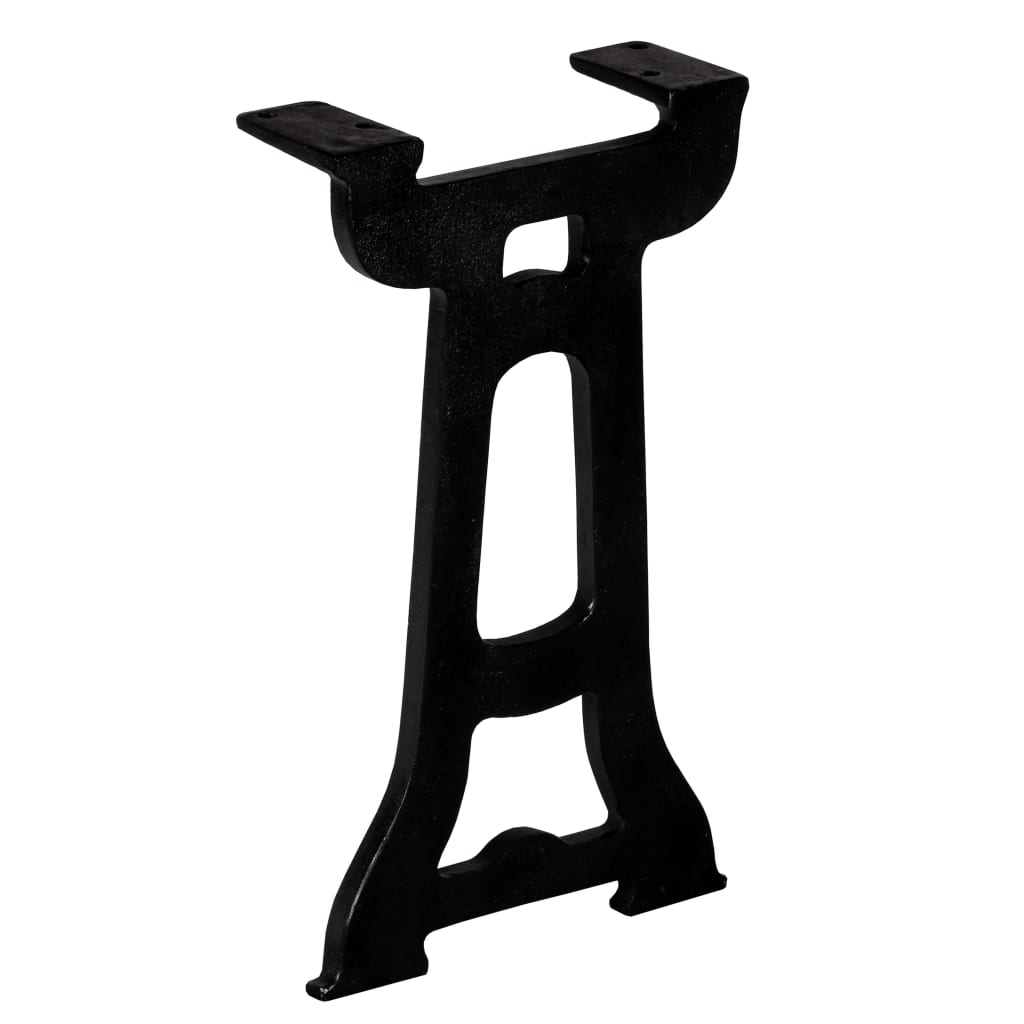 vidaXL Bench Legs 2 pcs Y-Frame Cast Iron-1