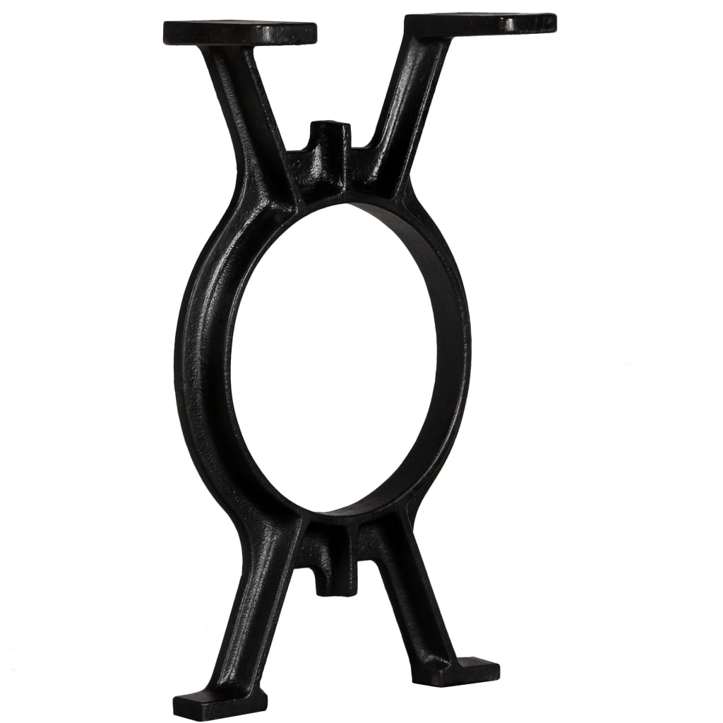 vidaXL Bench Legs 2 pcs O-Frame Cast Iron-0