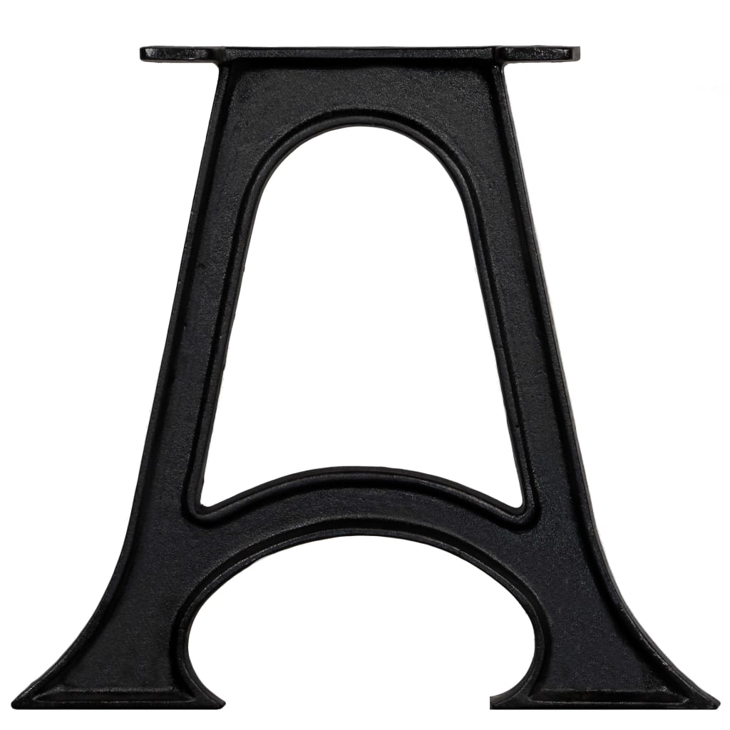 vidaXL Coffee Table Legs 2 pcs with Arched Base A-Frame Cast Iron-3