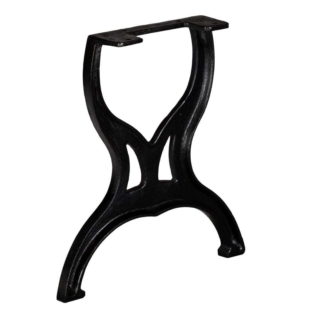 vidaXL Bench Legs 2 pcs X-Frame Cast Iron-0