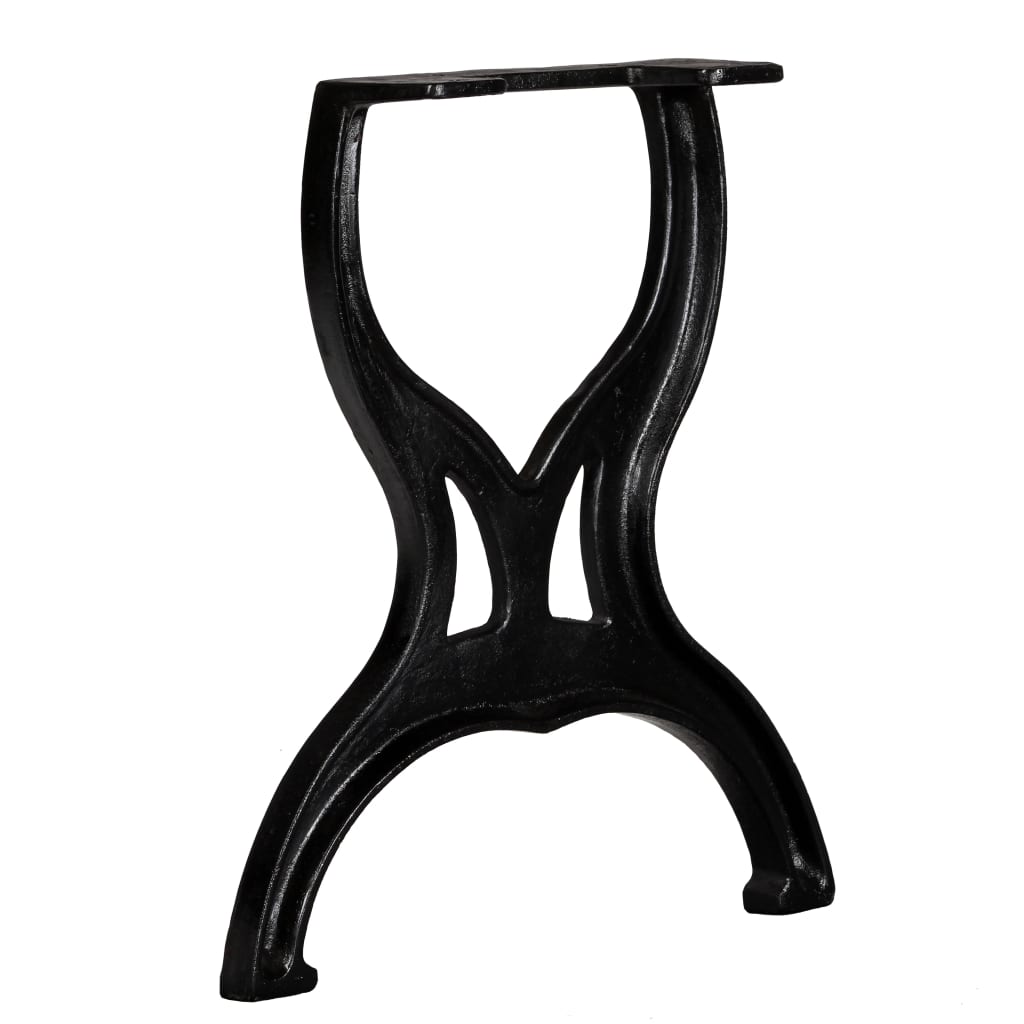 vidaXL Bench Legs 2 pcs X-Frame Cast Iron-1