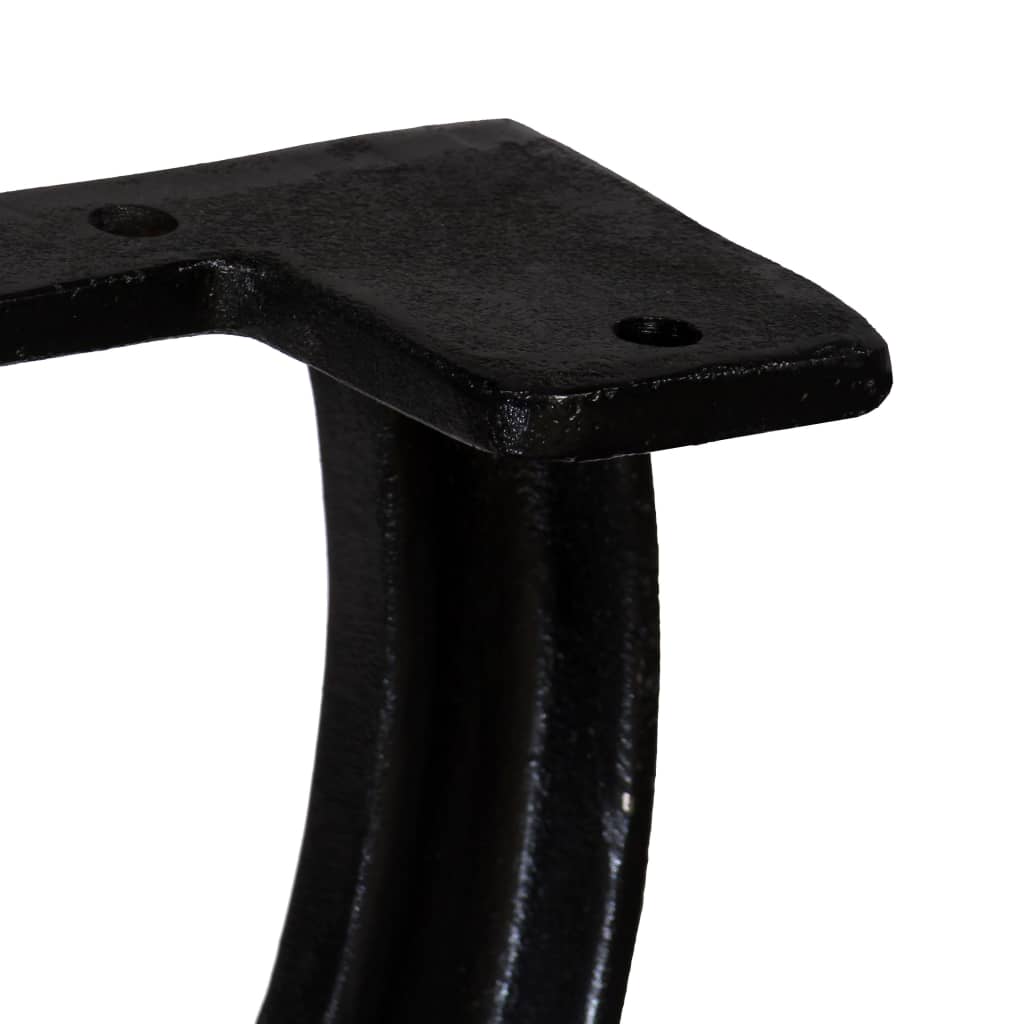 vidaXL Bench Legs 2 pcs X-Frame Cast Iron-7