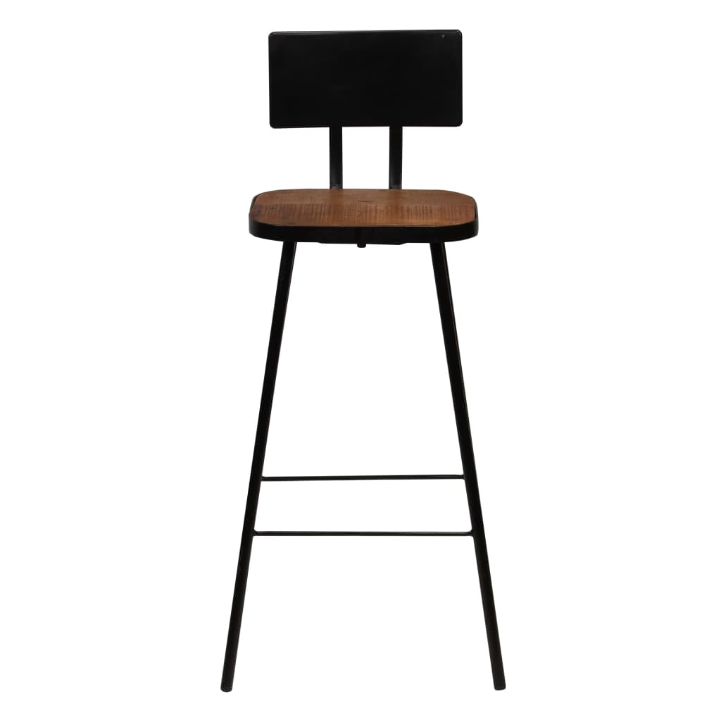 vidaXL Bar Stool Bar Seat Counter Height Stool for Pub Solid Reclaimed Wood-0