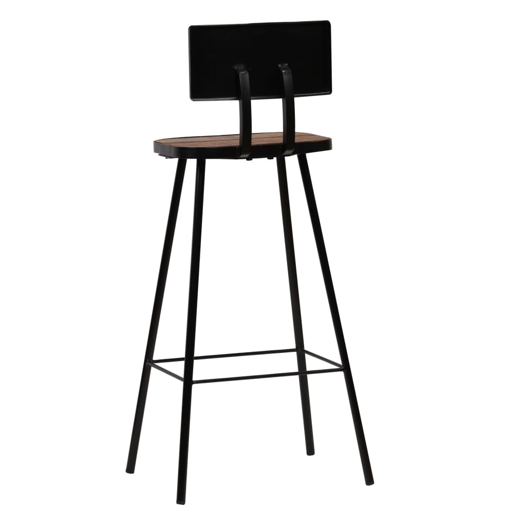 vidaXL Bar Stool Bar Seat Counter Height Stool for Pub Solid Reclaimed Wood-1