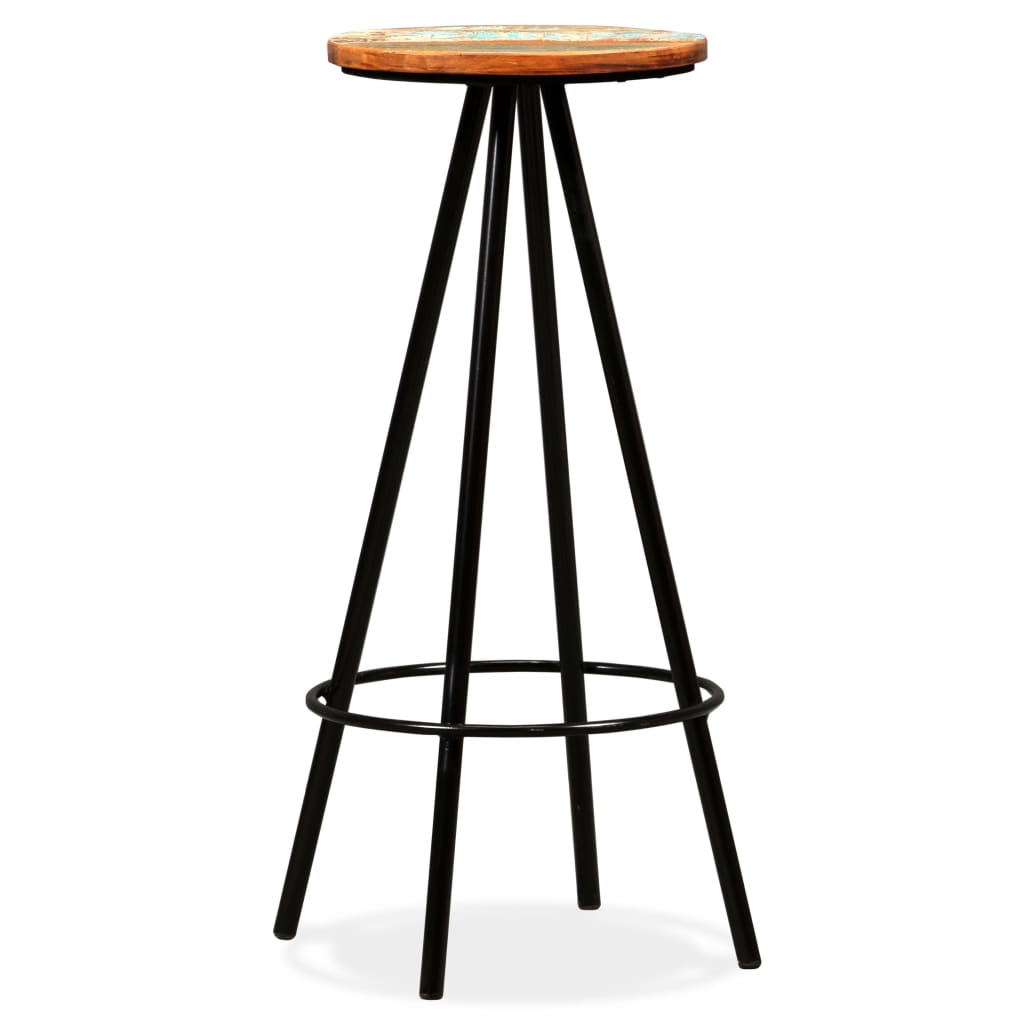 vidaXL Bar Stools 2 pcs Solid Reclaimed Wood-0