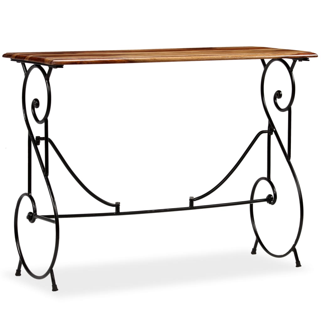 vidaXL Console Table Solid Sheesham Wood 39.4"x15.7"x29.5"-2