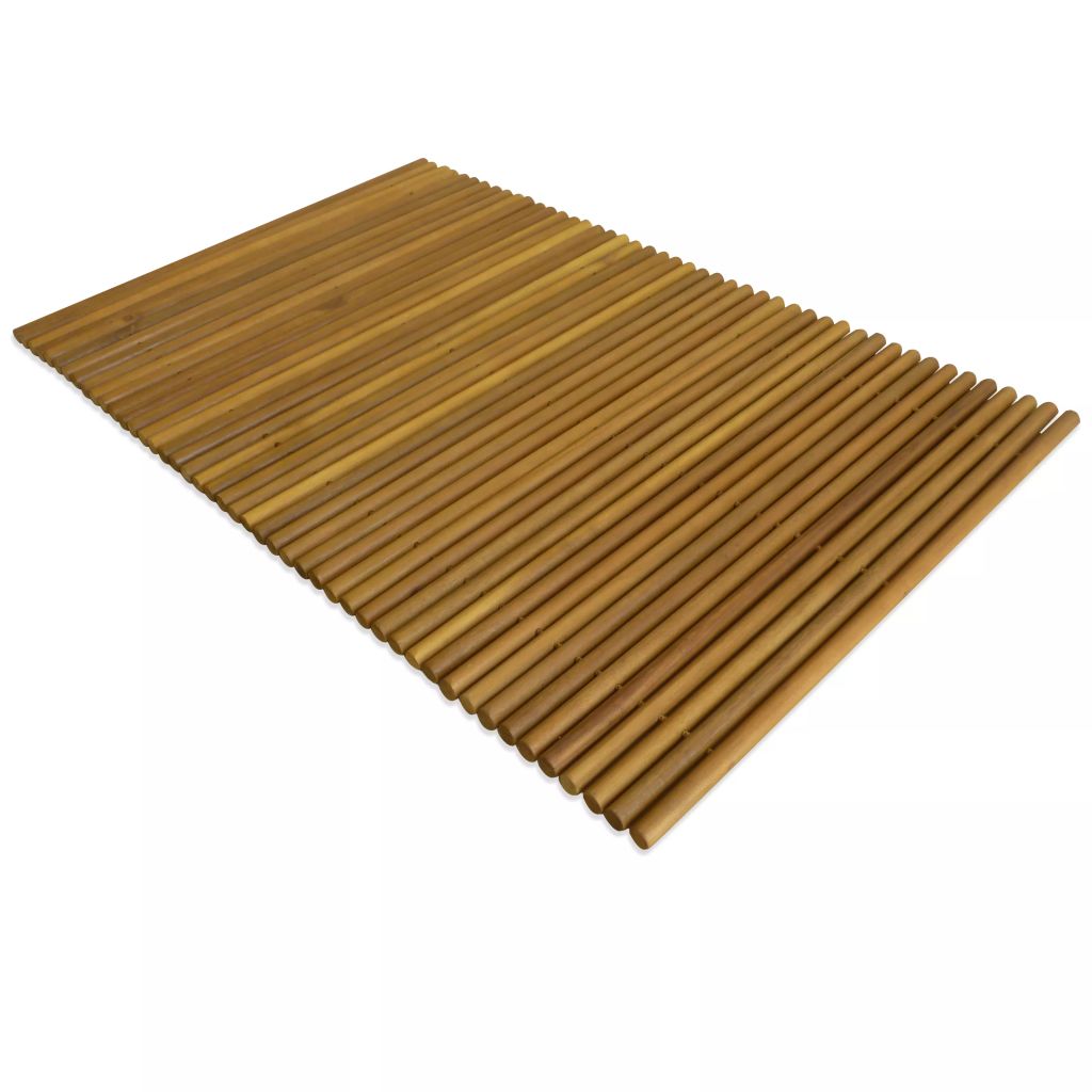 vidaXL Bath Mat Acacia Wood 31.5"x19.7"-0