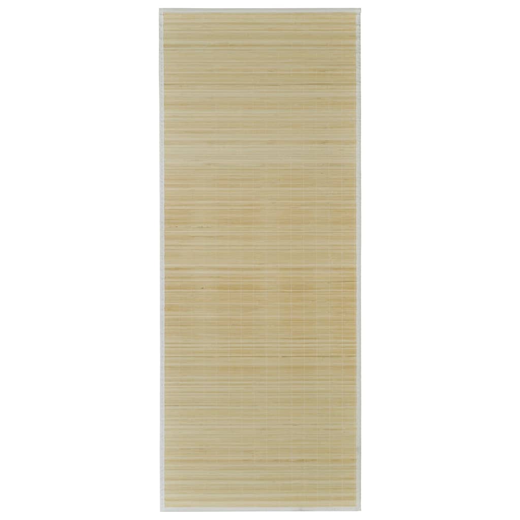 vidaXL Bamboo Rug Runner with Non-slip PVC Backing Floor Carpet Rectangular-1