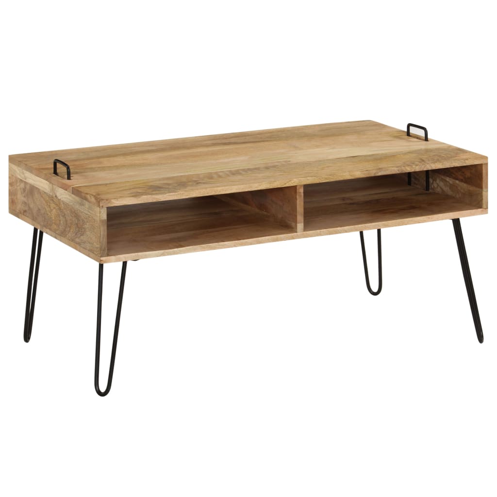 vidaXL Coffee Table Solid Mango Wood 39.4"x23.6"x17.7"-0