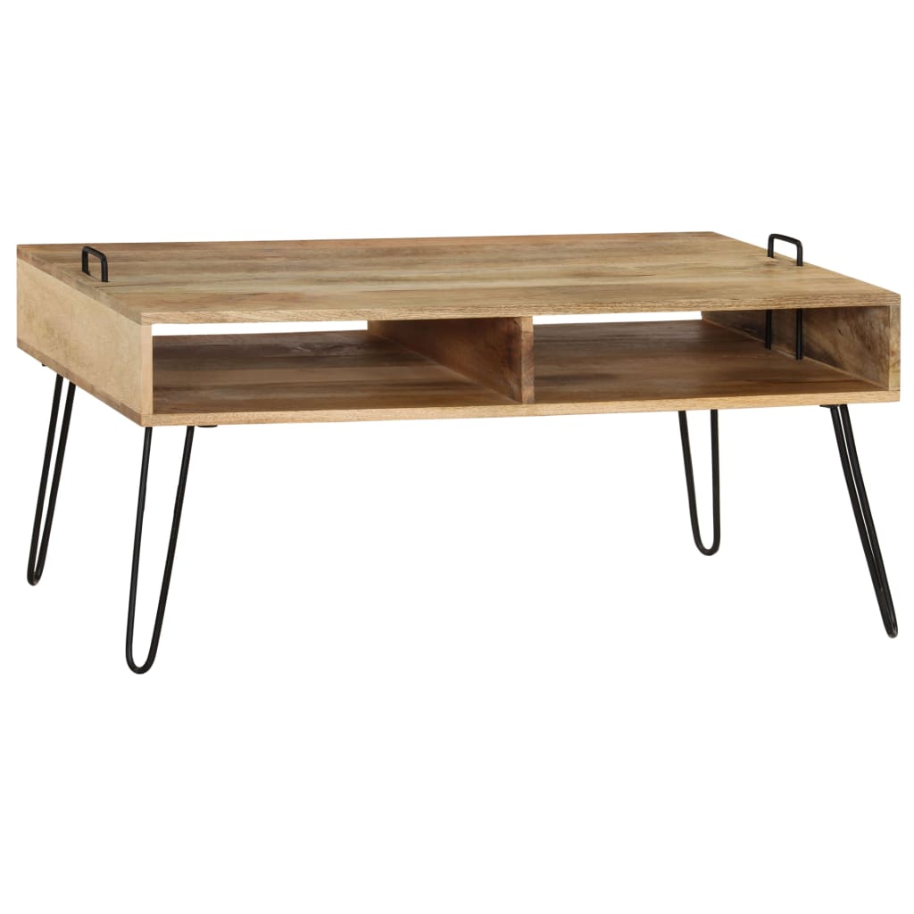 vidaXL Coffee Table Solid Mango Wood 39.4"x23.6"x17.7"-2