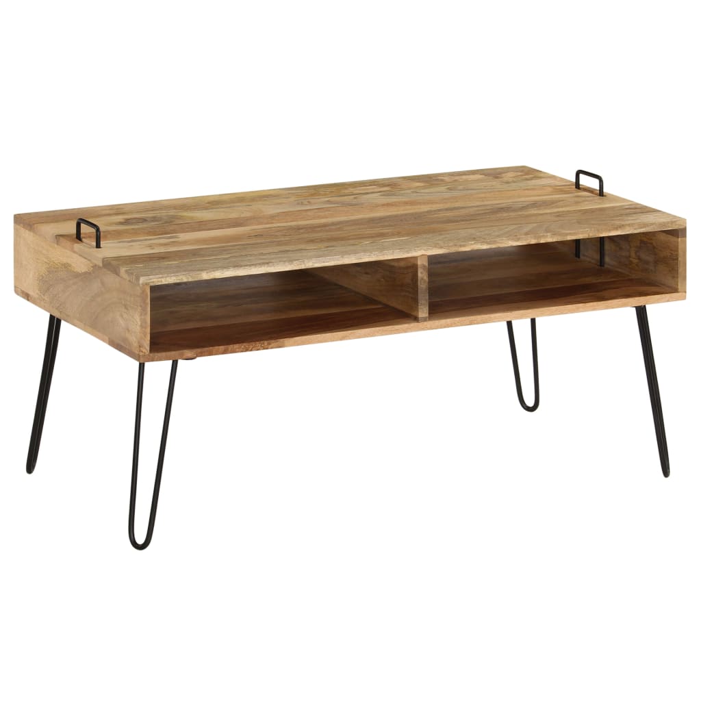 vidaXL Coffee Table Solid Mango Wood 39.4"x23.6"x17.7"-8