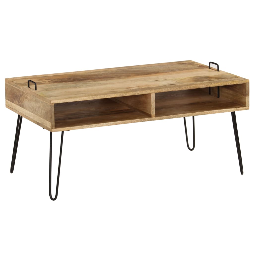 vidaXL Coffee Table Solid Mango Wood 39.4"x23.6"x17.7"-9