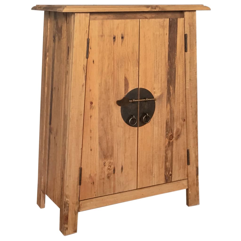 vidaXL Bathroom Side Cabinet Solid Pinewood 23.2"x12.6"x31.5"-0