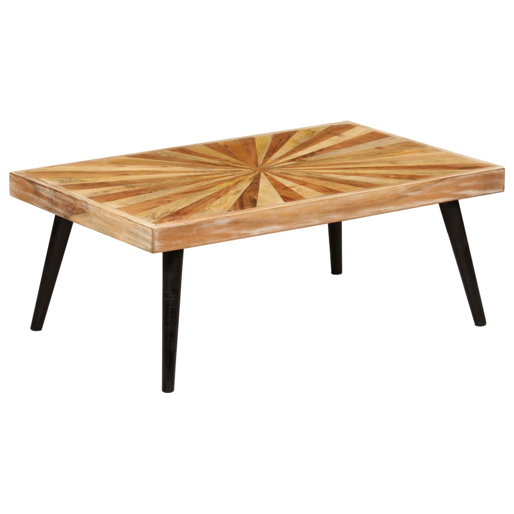 vidaXL Coffee Table Solid Mango Wood 35.4"x21.7"x14.2"-0