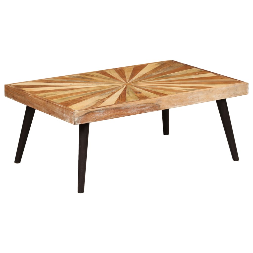 vidaXL Coffee Table Solid Mango Wood 35.4"x21.7"x14.2"-5