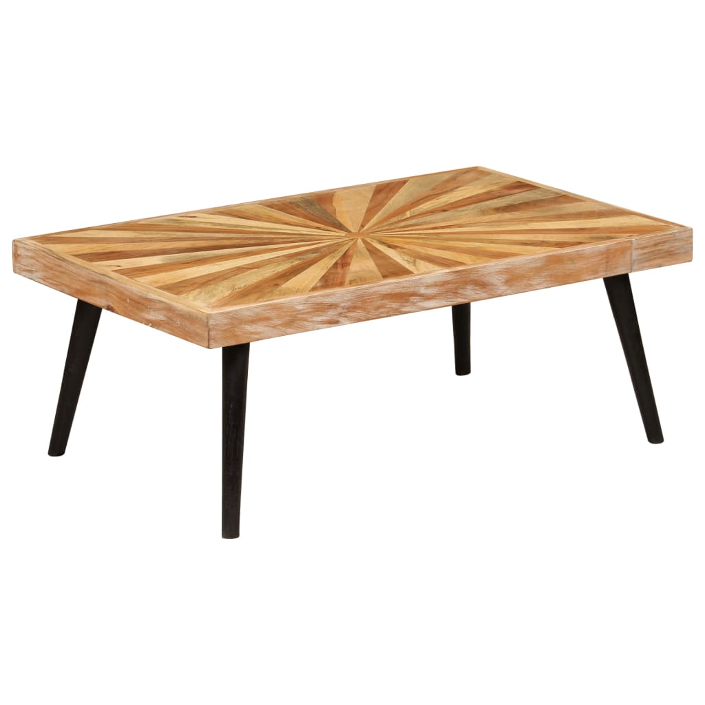 vidaXL Coffee Table Solid Mango Wood 35.4"x21.7"x14.2"-6