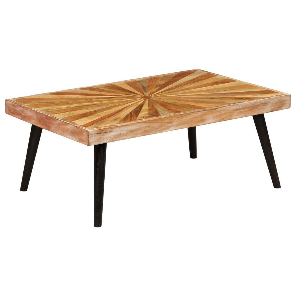 vidaXL Coffee Table Solid Mango Wood 35.4"x21.7"x14.2"-7