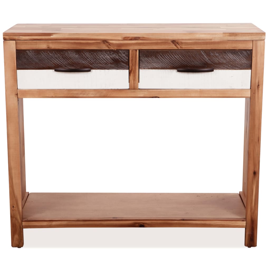 vidaXL Console Table Solid Acacia Wood 33.9"x11.8"x29.5"-2