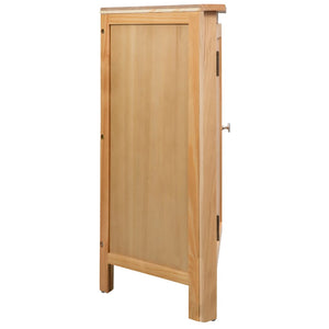 vidaXL Corner Cabinet Bathroom Corner Cabinet with Shelves Solid Wood Oak-5