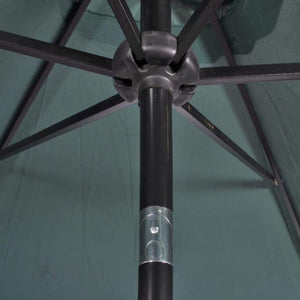Outdoor Umbrella Parasol Garden Sunshade Patio Canopy Green/Sand White