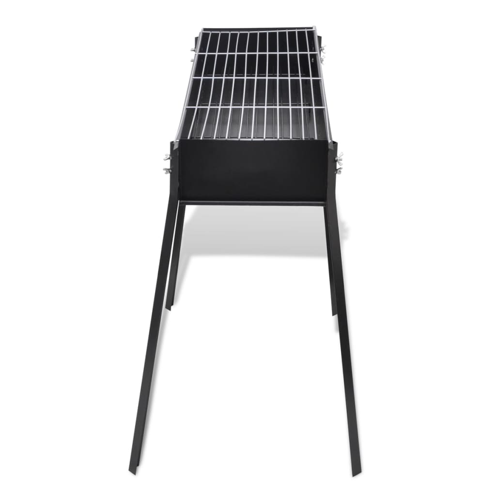 vidaXL BBQ Stand Charcoal Barbecue Square 30" x 11"-2