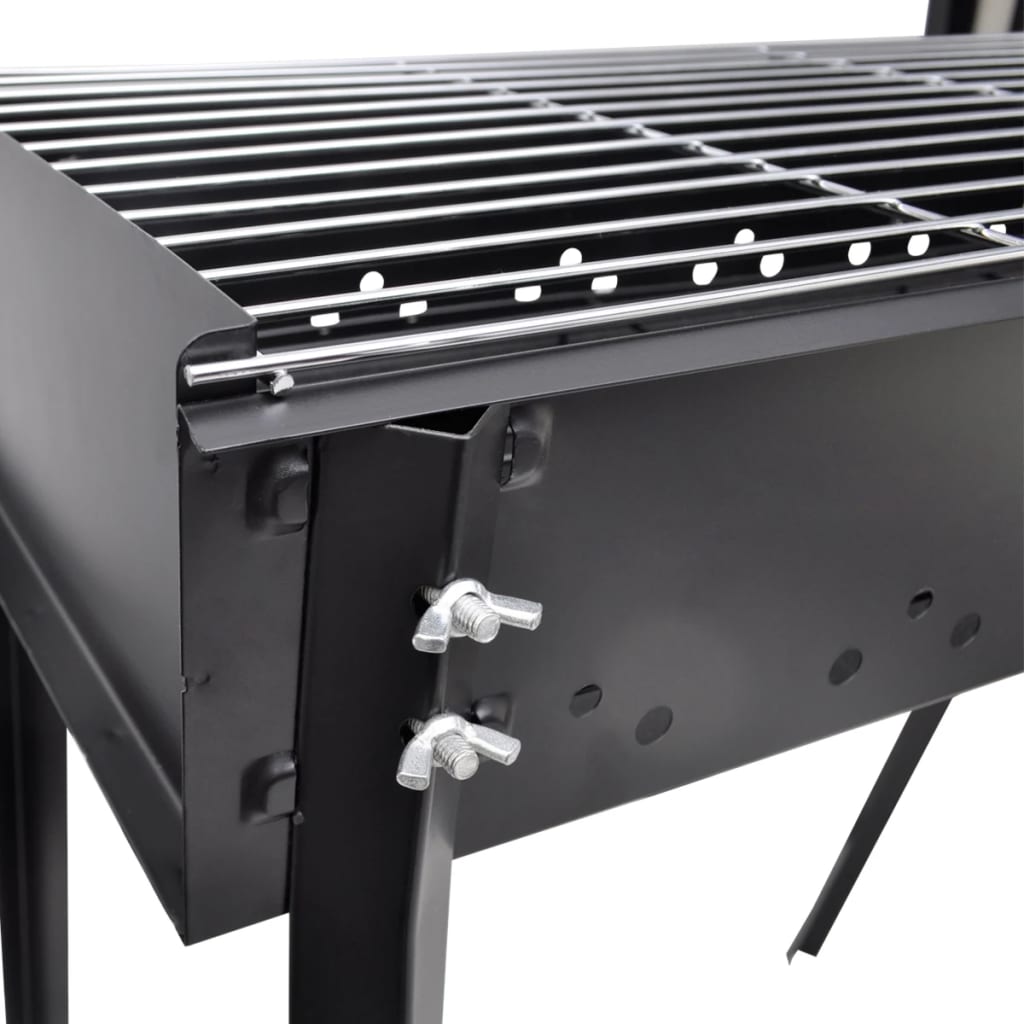 vidaXL BBQ Stand Charcoal Barbecue Square 30" x 11"-3