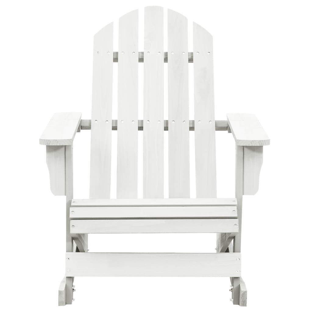 vidaXL Adirondack Rocking Chair Porch Rocker Outdoor Patio Lawn Chair Wood-2