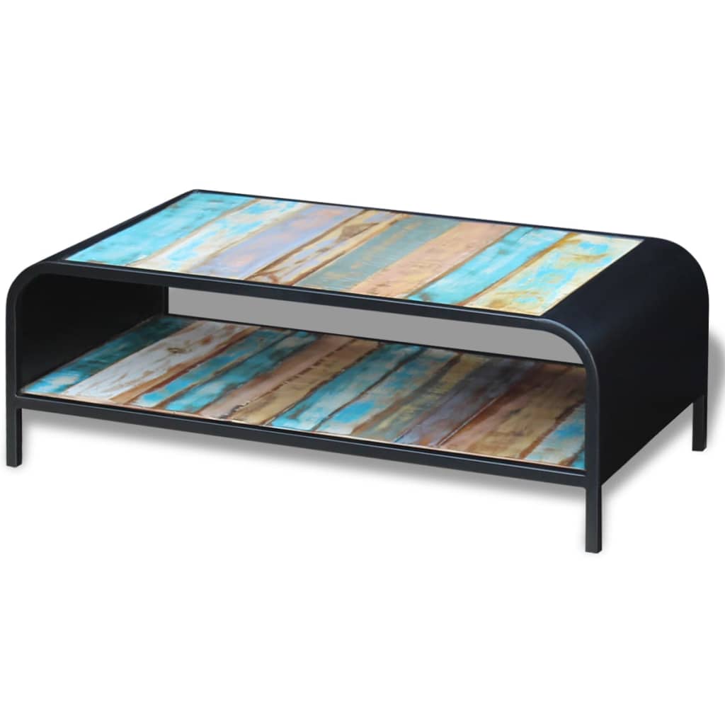 vidaXL Coffee Table Solid Reclaimed Wood-3