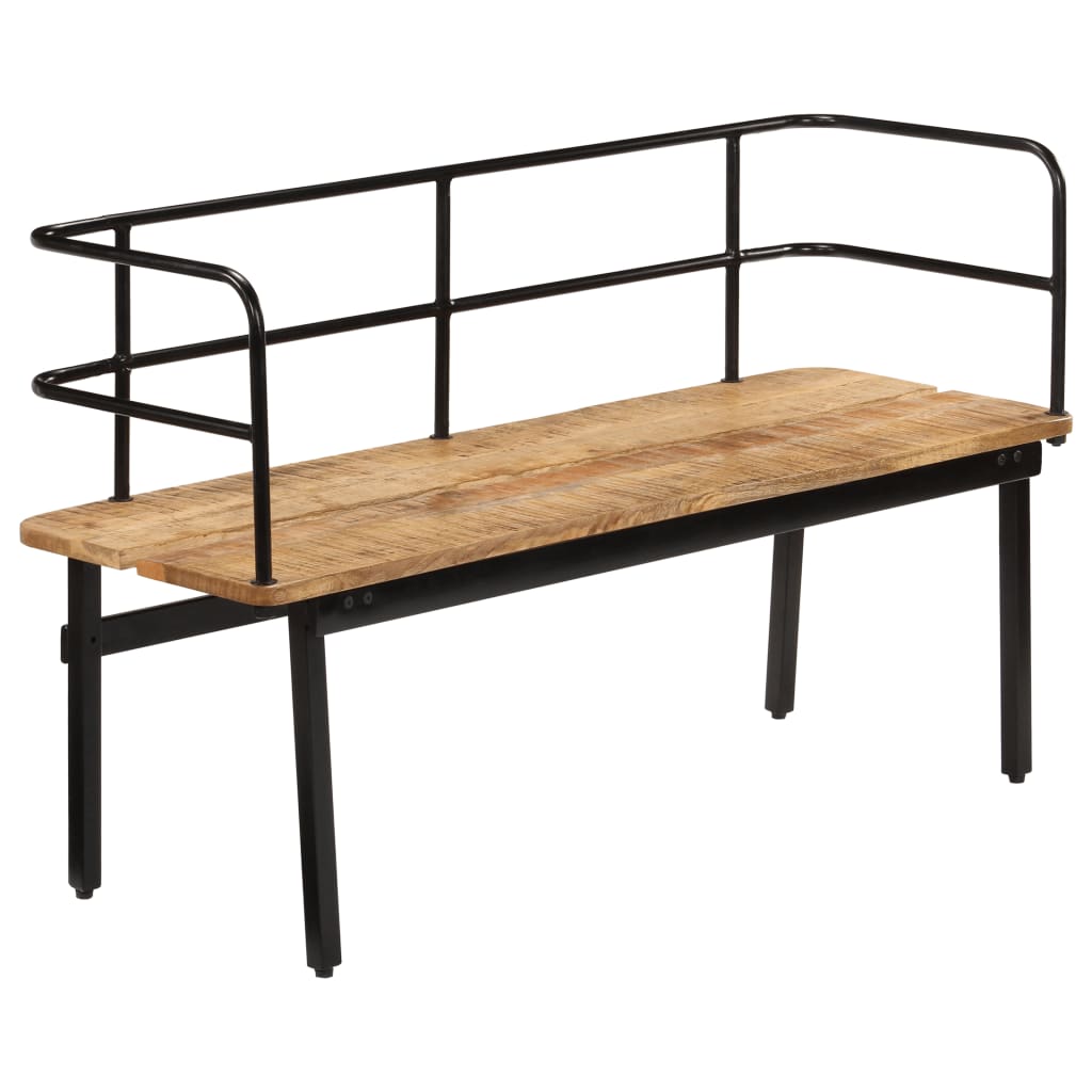 vidaXL Bench 47.2"x15.7"x27.6" Solid Mango Wood-1