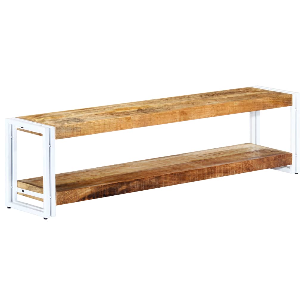 vidaXL TV Stand 59.1"x11.8"x15.7" Solid Wood Mango-0