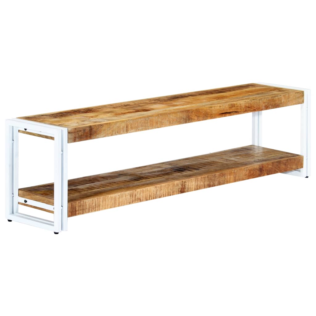 vidaXL TV Stand 59.1"x11.8"x15.7" Solid Wood Mango-10