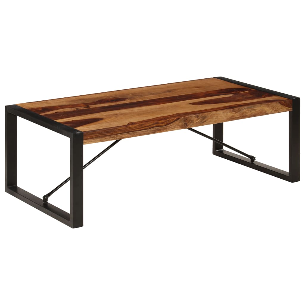 vidaXL Coffee Table 47.2"x23.6"x15.7" Solid Sheesham Wood-0